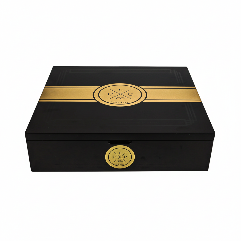 20er Kiste aus Zedernholz - Weißer Hintergrund