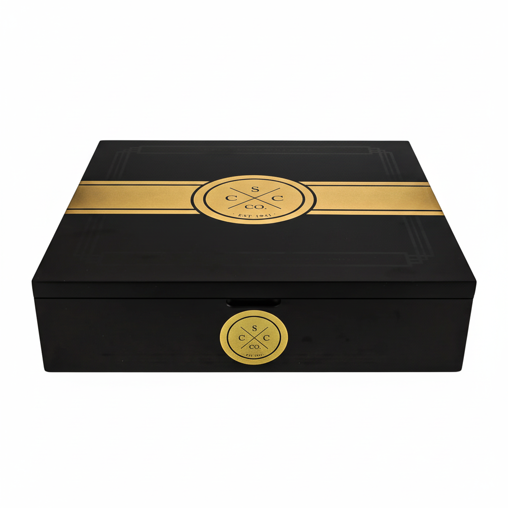 20er Kiste aus Zedernholz - Weißer Hintergrund