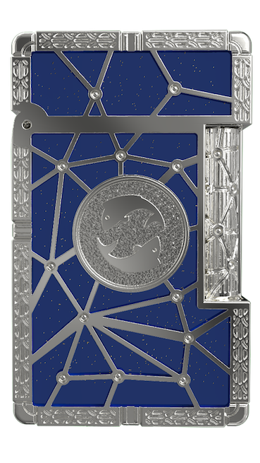 LE GRAND C23033PI Zodiac Fische Blau – 18K Gold Luxus-Feuerzeug - S.T. Dupont Paris | CSC Cigars