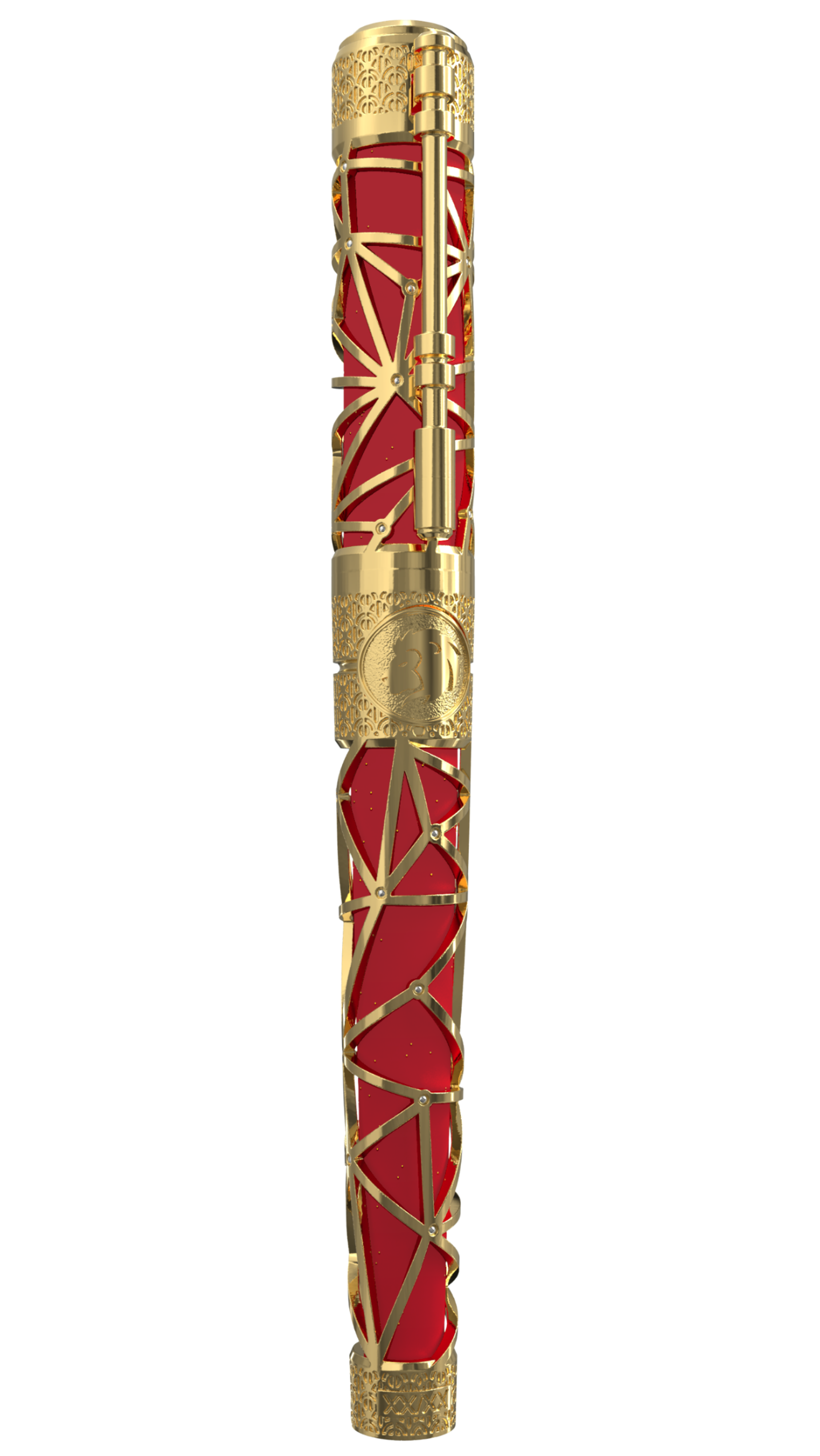 LE GRAND C23022LI Zodiac Löwe Rot – 18K Gold Diamanten Luxus-Feuerzeug - S.T. Dupont Paris | CSC Cigars