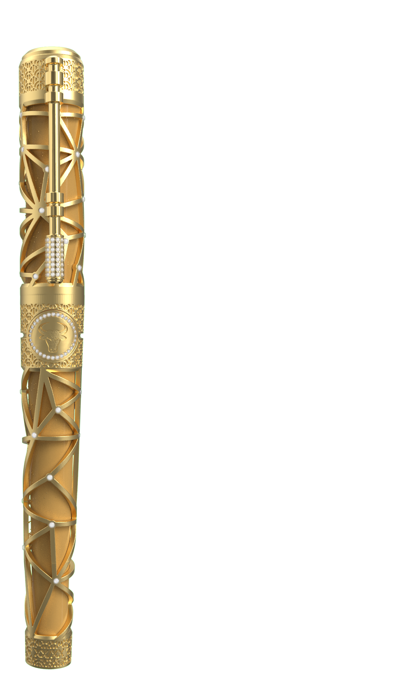LE GRAND C23011TA Zodiac Stier – 18K Gold Diamanten Luxus-Feuerzeug - S.T. Dupont Paris | CSC Cigars