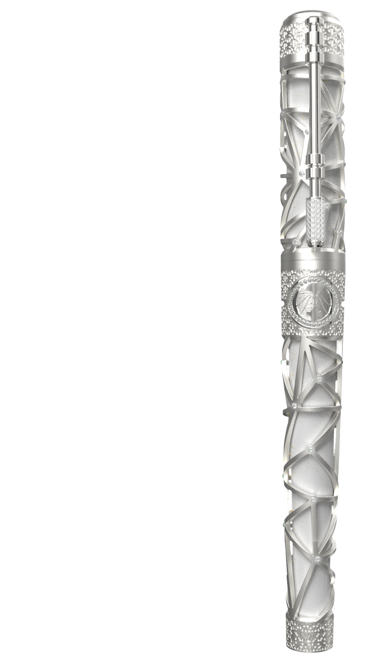 LE GRAND C23014LI Zodiac Waage Weiß – 18K Gold Diamanten Luxus-Feuerzeug - S.T. Dupont Paris | CSC Cigars