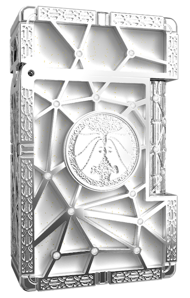 LE GRAND C23024LI Zodiac Waage Weiß – 18K Gold Diamanten Luxus-Feuerzeug - S.T. Dupont Paris | CSC Cigars